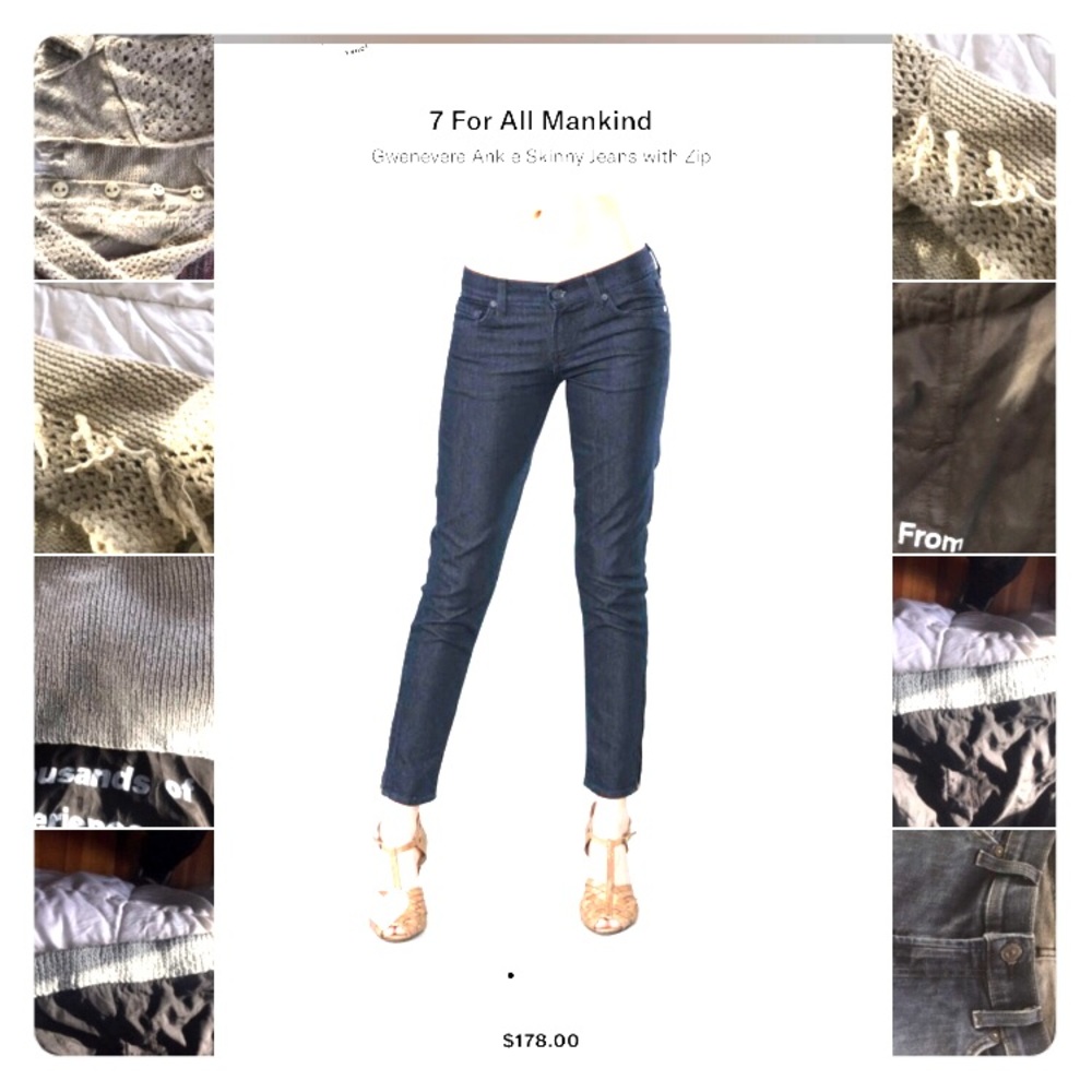 Seven 7 for all man kind skinny sz 26
